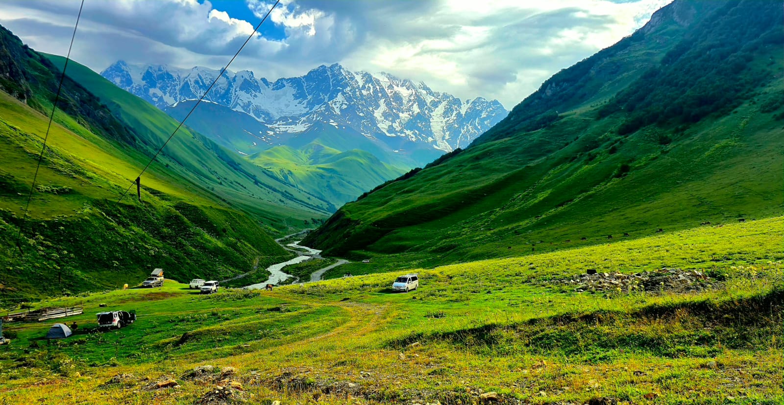 Caucasus mountains in Svaneti
